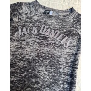 Jack Daniels Old No 7 Whiskey Black Gray Long Sleeve Shirt Women's Size S